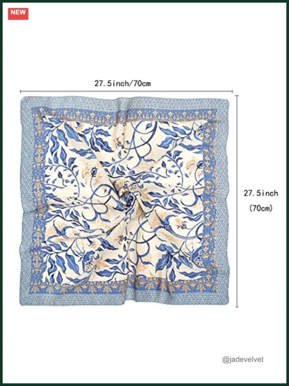 Silky Soft Square Scarf for Hair Wrapping Sleeping Night 27.5
